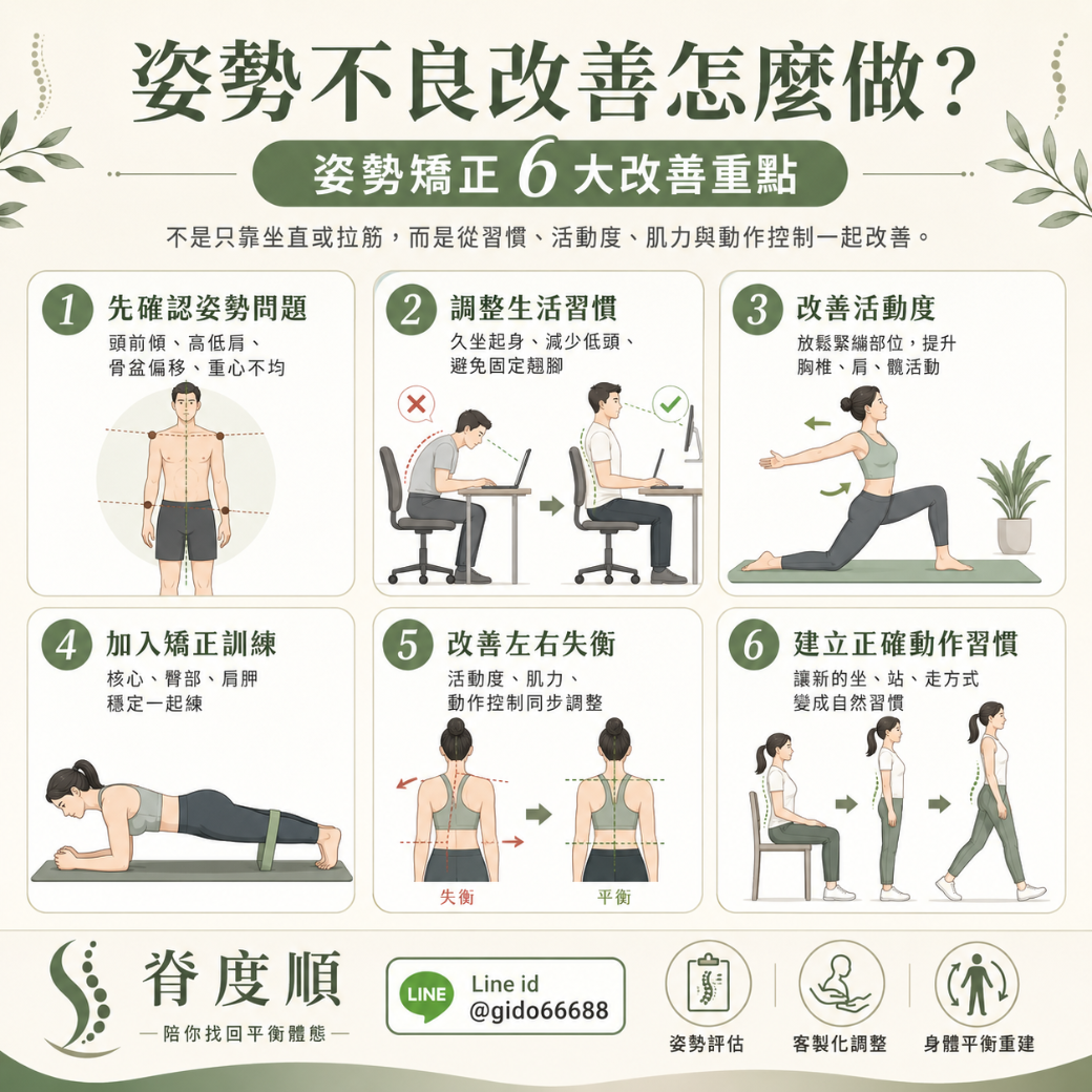 高雄姿勢矯正推薦 姿勢不良改善